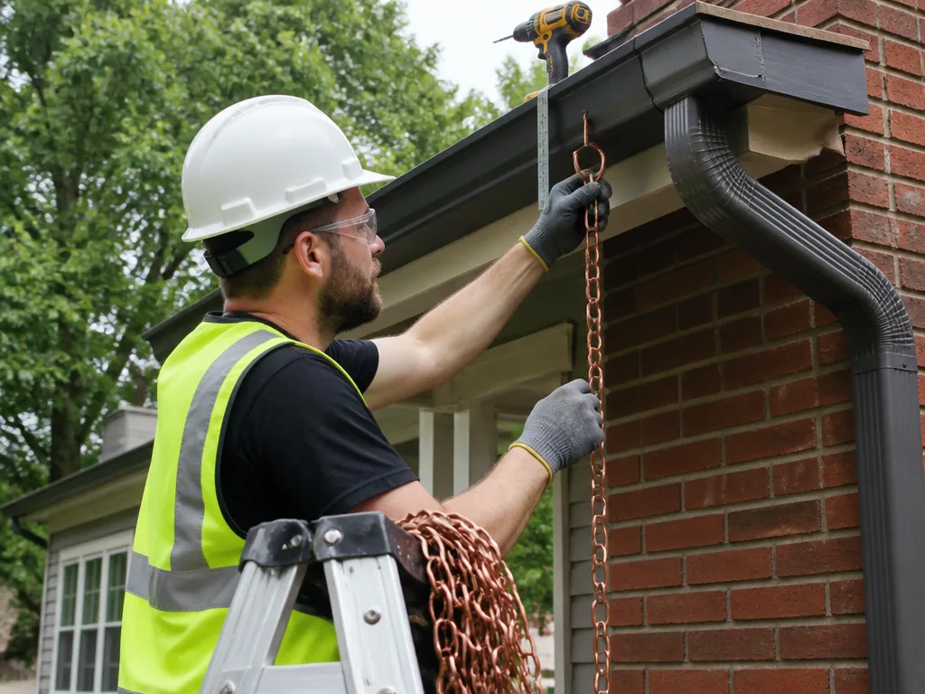 Rain Chain Installation
