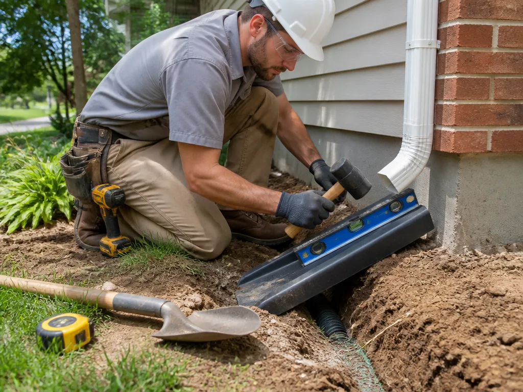 Splash Block Installation
