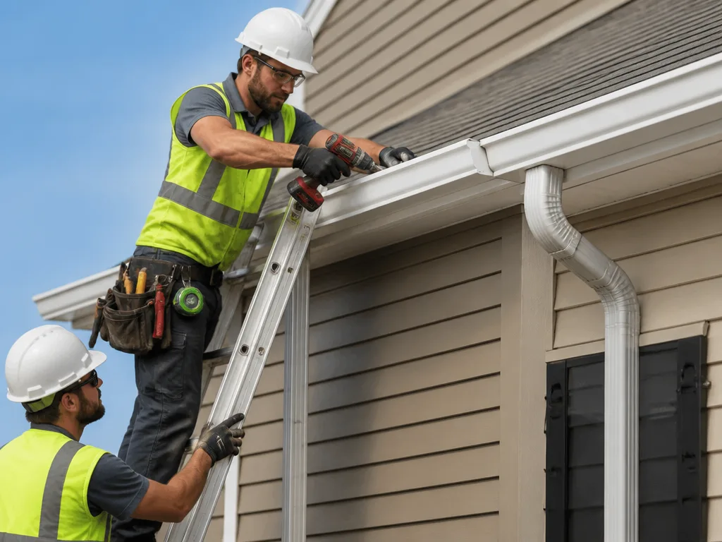 Vinyl Gutter Installation